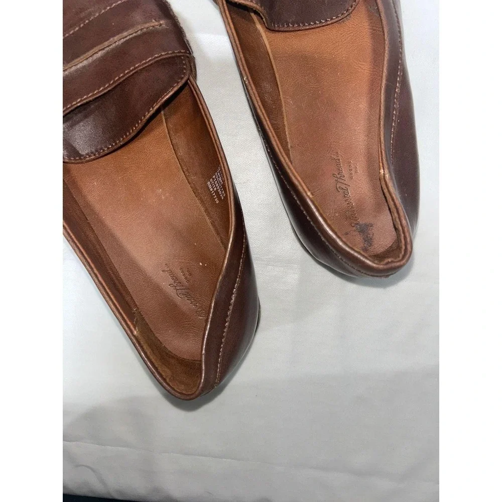 Universal Thread Brown Penny Loafers Womens Size 11 F16893026 Slip On Flats